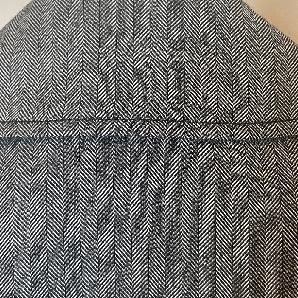 Vintage Pendleton herringbone 100% virgin wool black white blazer jacket coat 10